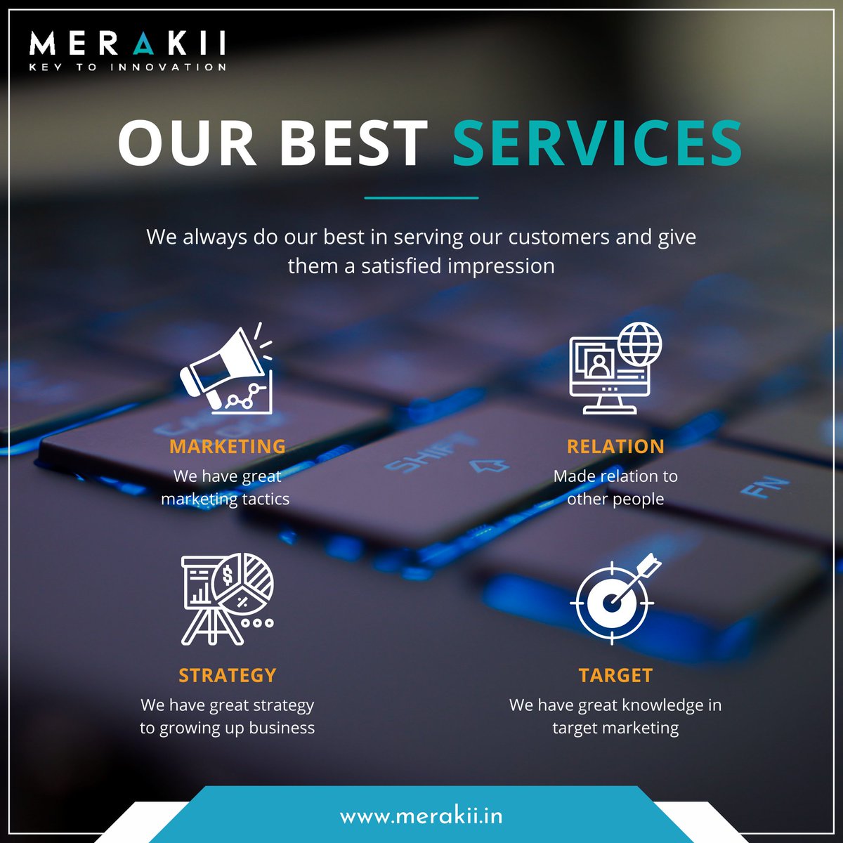 Merakii3's tweet photo. We always do our best in serving our customers and give them a satisfying impression

#merakii #merakiigroup #merakiiinmedia #digitalmarketing #marketing #socialmediamarketing #socialmedia #business #seo #branding #marketingdigital #onlinemarketing #entrepreneur #advertising https://t.co/at631TPfcL