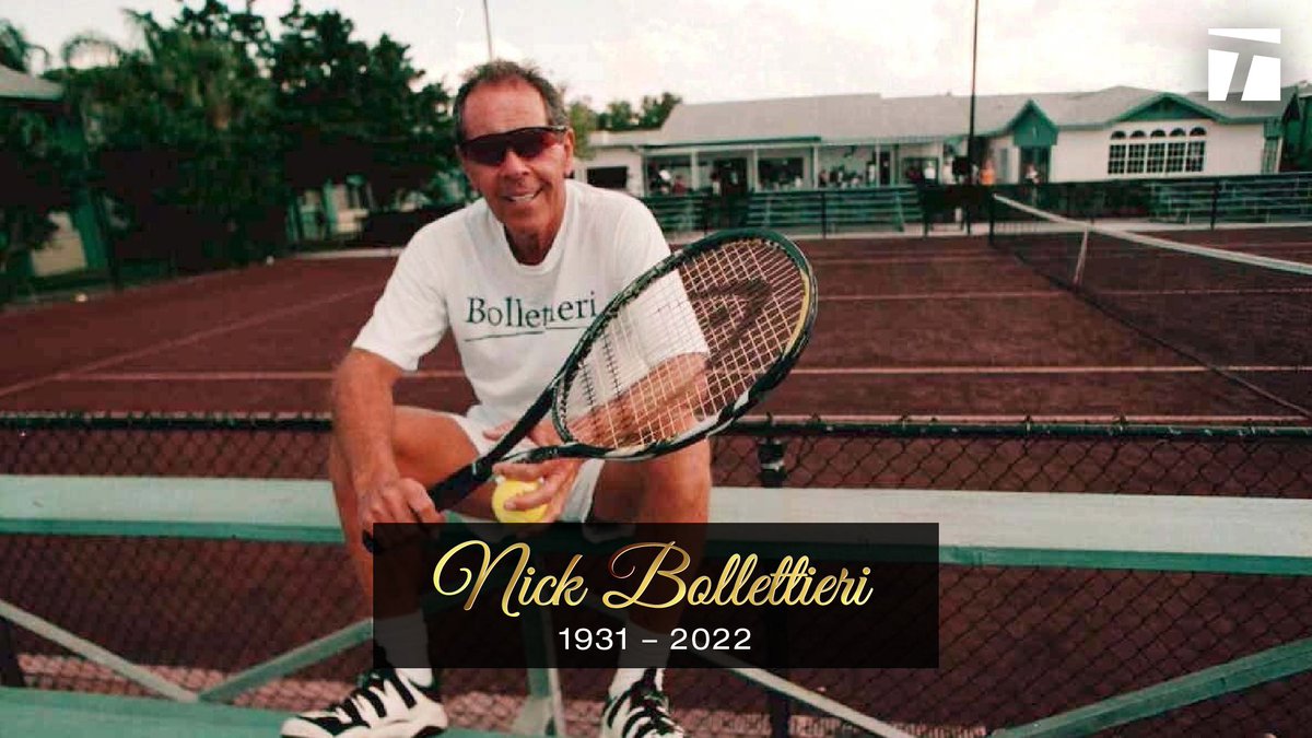 Our hearts are heavy today.

Nick was a force of nature. He had changed the game for many tennis players and created an incredible legacy. Sending our love to the Bollettieri family. 🤍