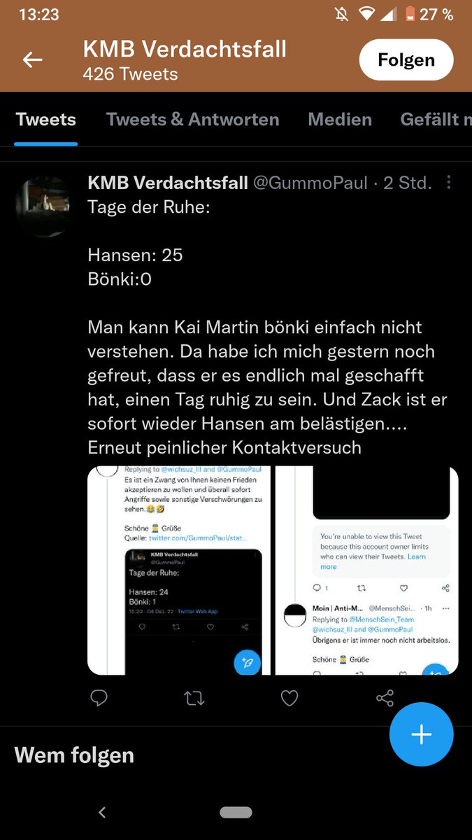Nicht mal Menschen auseinander halten kann die Person.🤣

Wie langweilig muss das Leben von <a href="/gummopaul/">KMB Verdachtsfall 🇳🇴🇪🇺</a> sein, dass man andere Leute #stalkt dessen #Interesse man nicht hat bzw. bekommt.😂🤣

Schöne 👮‍♀️ Grüße von <a href="/PolizeiHamburg/">Polizei Hamburg</a> <a href="/SH_Polizei/">Polizei SH</a> <a href="/Polizei_OL/">Polizei Oldenburg-Stadt/Ammerland</a>
x.com/GummoPaul/stat…