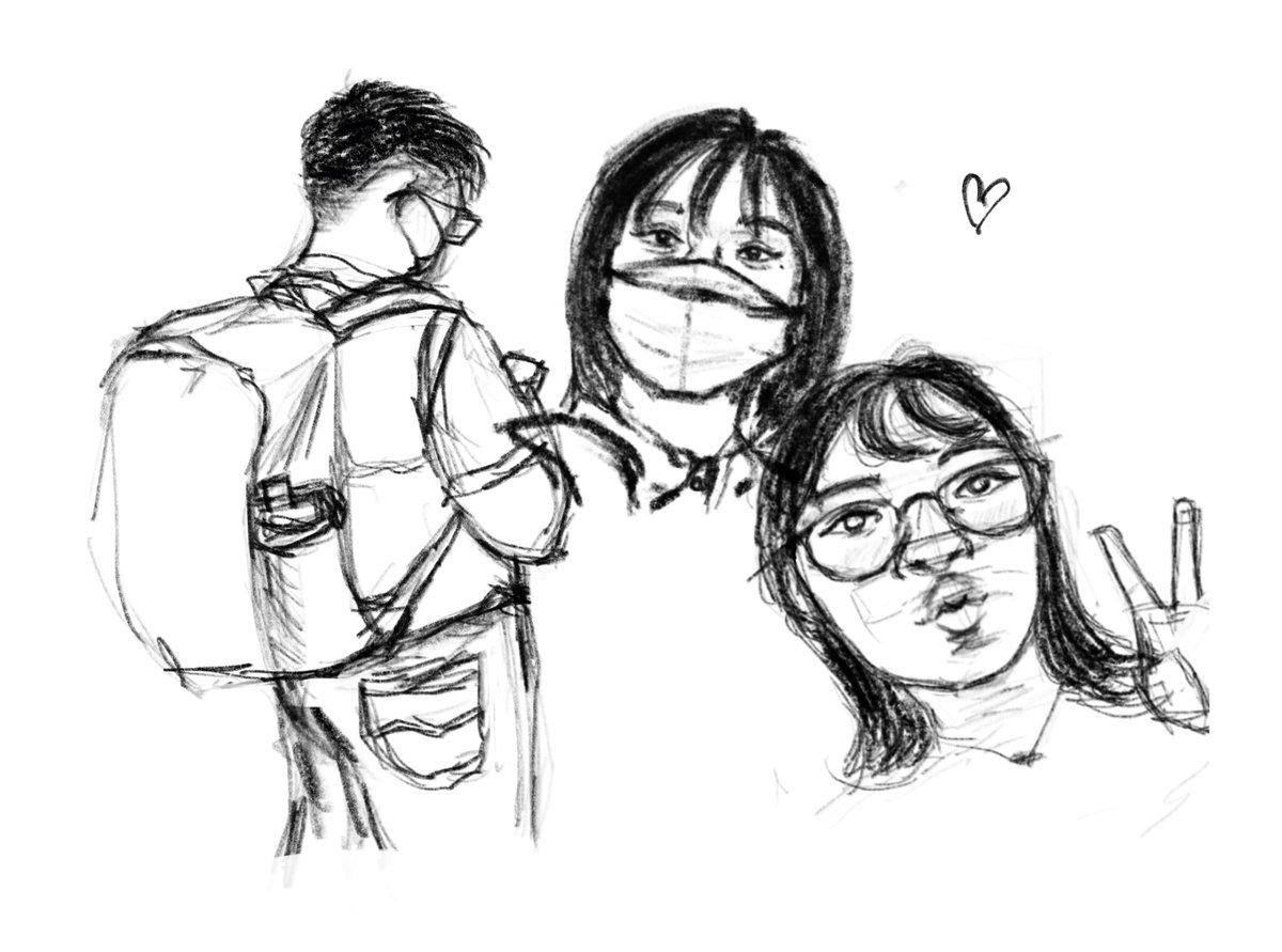 fanni__pack's tweet image. sketches of my friends I did a while ago &amp;lt;33  I miss u guys sm🫶