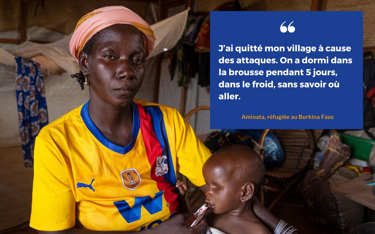 ALIMA (FR) (@alimaong) on Twitter photo Comme Aminata, beaucoup de mamans n’ont pas d’autres choix que de tout quitter pour sauver la vie de leurs enfants face aux conflits armés.
Au Burkina Faso 🇧🇫, nos équipes viennent en aide aux populations déplacées dans la région du Nord avec le soutien financier de <a href="/eu_echo/">EU Civil Protection & Humanitarian Aid 🇪🇺</a> 🤝 Comme Aminata, beaucoup de mamans n’ont pas d’autres choix que de tout quitter pour sauver la vie de leurs enfants face aux conflits armés.
Au Burkina Faso 🇧🇫, nos équipes viennent en aide aux populations déplacées dans la région du Nord avec le soutien financier de <a href="/eu_echo/">EU Civil Protection & Humanitarian Aid 🇪🇺</a> 🤝