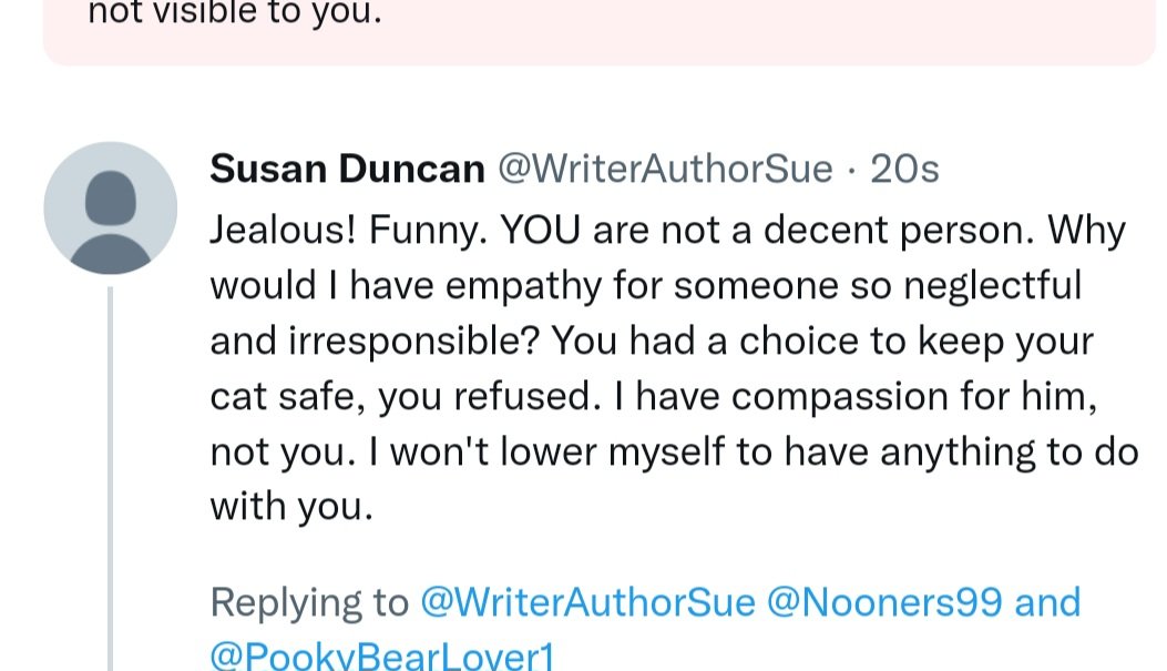 Susan was offered the ability to discuss her different opinion in DM so we weren't publicly arguing. Susan decided that judgemental abuse without appreciating cultural differences and then blocking George, My wife and i before we replied was the grown up thing to do. Horrible