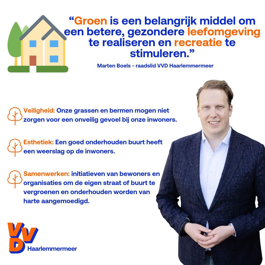 Raadslid Marten Boels over het maaibeleid:🗣️”Groen is een belangrijk middel om een betere, gezondere leefomgeving te realiseren, recreatie te stimuleren en tegelijkertijd te zorgen voor klimaatbestendigheid en biodiversiteit.”