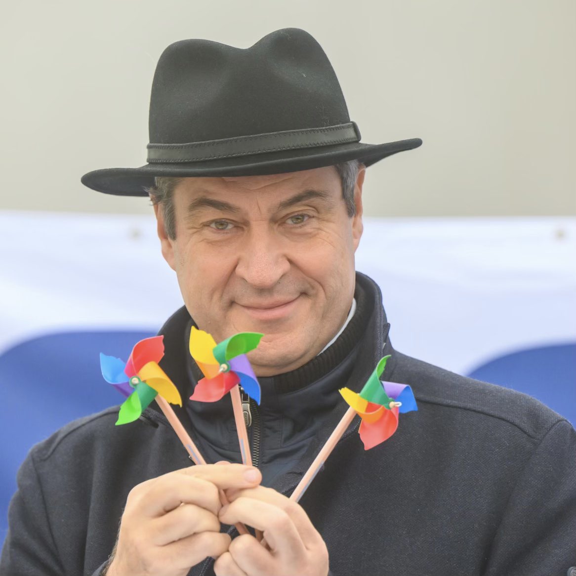 Söder mit allen Windrädern, die in Bayern im letzten Jahr gebaut wurden