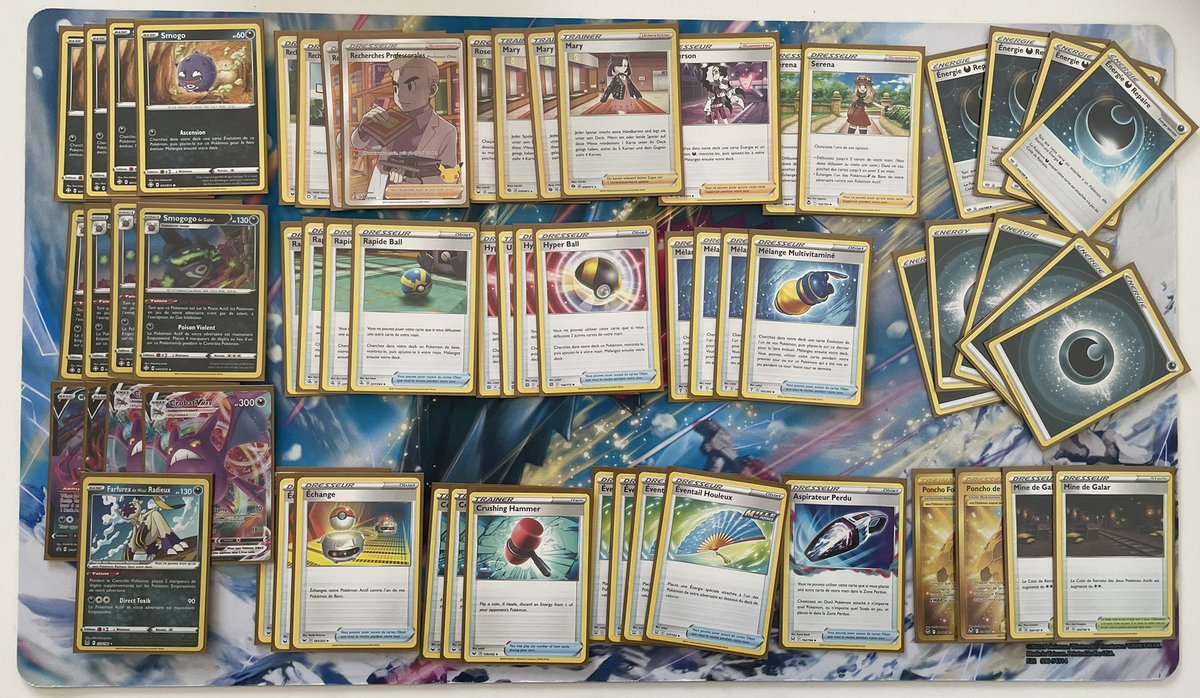 55th/745 in Stuttgart Regional 
Ended 6-1-2 after D1 and 1-2-2 in D2 with a lot of bad matchups 

This was my first Day2 so i’m proud to make it with my own made pile !

5-0-1 against Lugia, this was a good Metacall i guess ? 

+50CP 🇯🇵