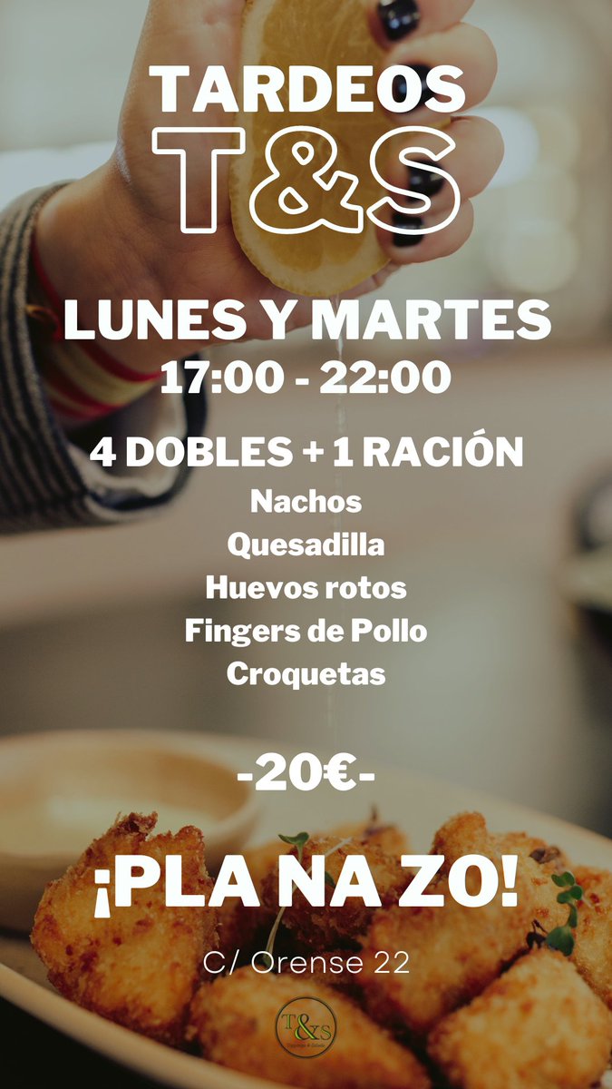 ToppingSalads's tweet photo. ¡PLA NA ZO! ¡Tapeo y mundial! ¡Qué más se puede pedir! Os esperamos en Calle Orense 22. https://t.co/WIusXCFZlu