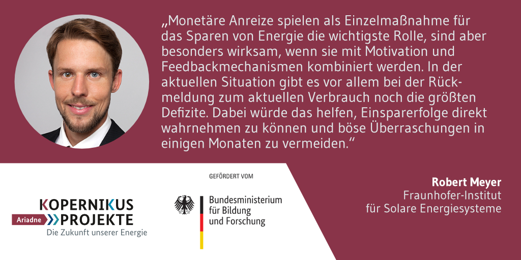 Wie kann man Menschen am besten zum Energiesparen motivieren? Forschende <a href="/AriadneProjekt/">Kopernikus-Projekt Ariadne zur Energiewende</a> analysieren 100 Studien aus 25 Ländern:
ise.fraunhofer.de/de/presse-und-…
#Energiekrise #Metastudie