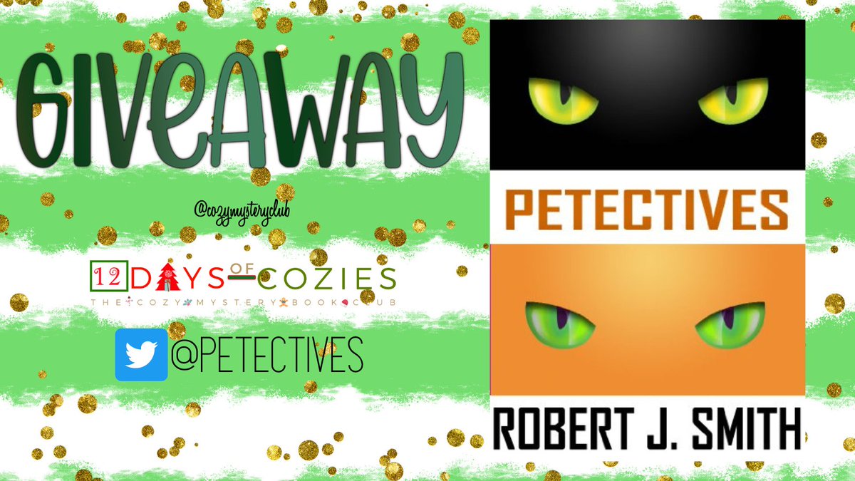 ❤️GIVEAWAY ALERT❤️
Win a Paperback of Robert J. Smith's Petectives

To Enter: Like &amp; Retweet This Post 
Good Luck &amp; Stay Cozy! #12DaysofCozies