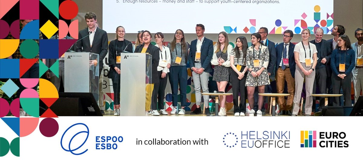 HelsinkiEU's tweet photo. Dialogue between #youth & decision-makers is critical to foster inclusive & future-proof cities #FutureMentors
On Wednesday 7th, we'll discuss youth participation mindful of the #EuropeanYearofYouth w/@EspooEsbo🇫🇮
& @EUROCITIES🌇
Join us in Brussels &💻
https://t.co/m0hhZbEeml https://t.co/ncV3aZSlEW