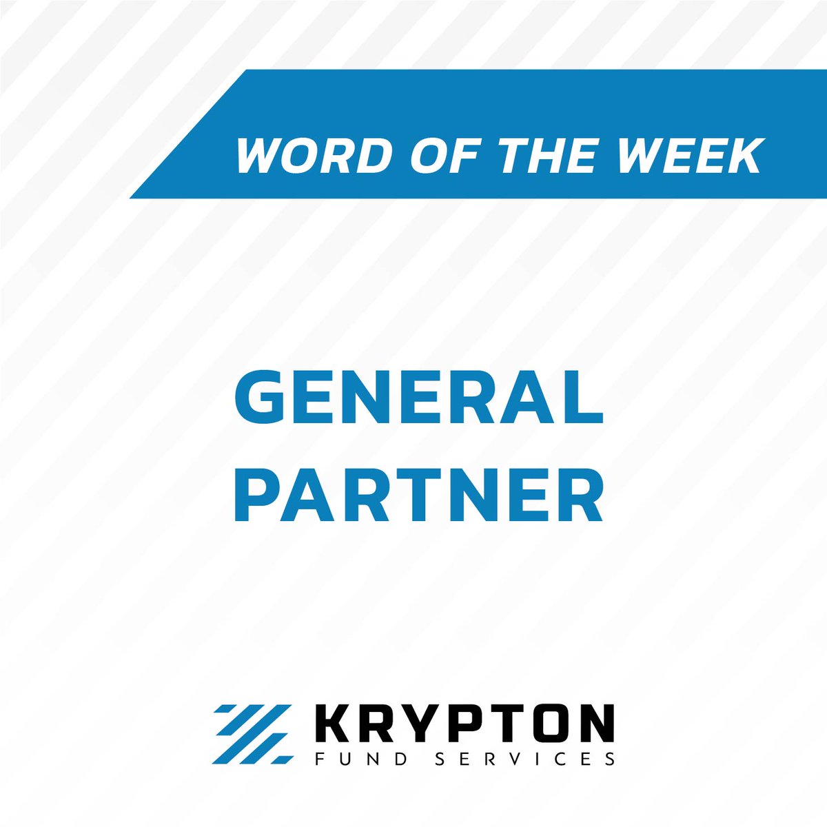 Kryptonfs's tweet image. A #GeneralPartner with regards to a Limited Partnership can be viewed as the equivalent of a director of a company. The General Partner is legally identified within the Limited Partnership Agreement as the person(s)/entity responsible for the control of the Limited Partnership.