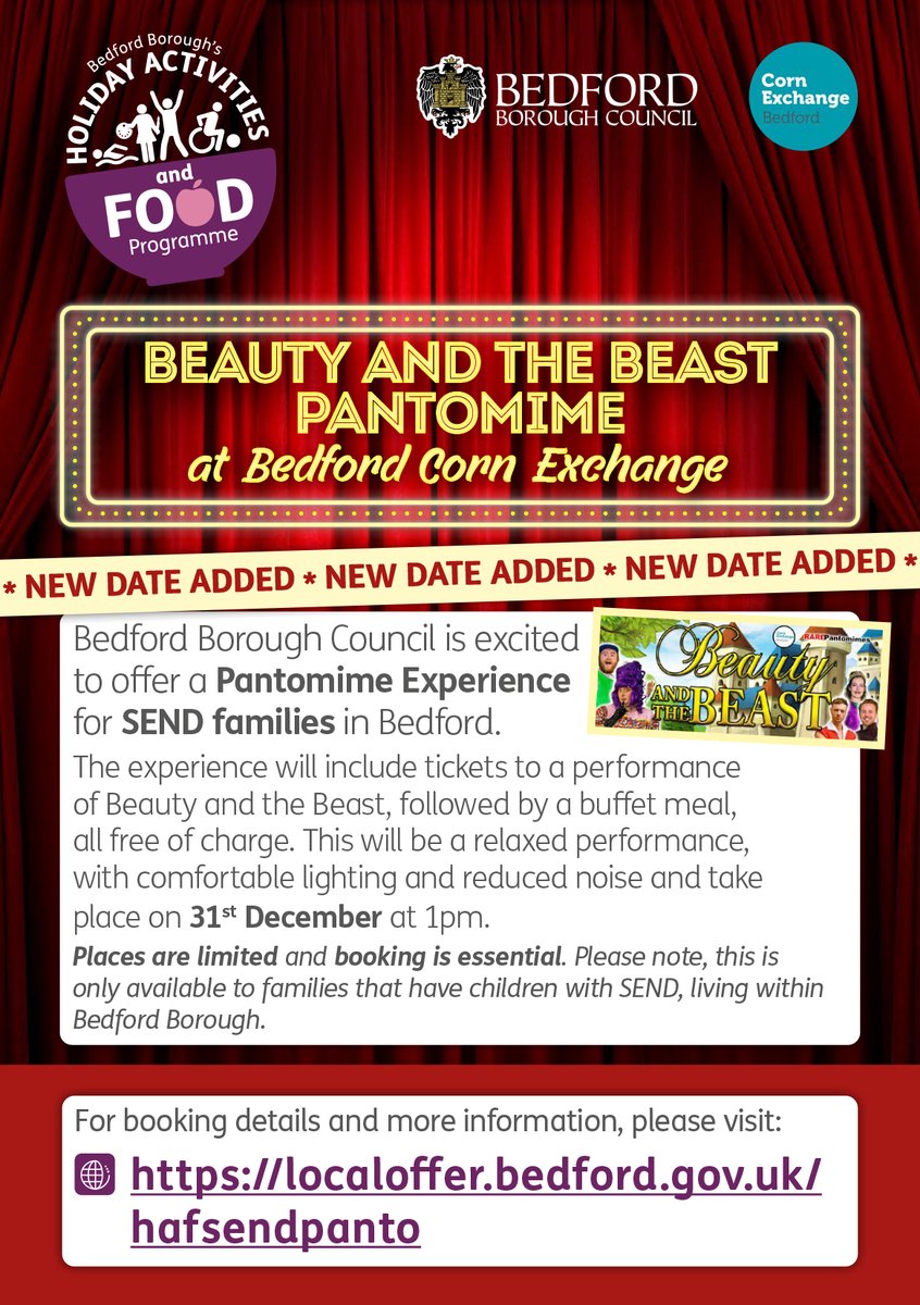 Oh Yes we have! Added another FREE date for the SEND panto as the first one was booked out in 8 hours.
