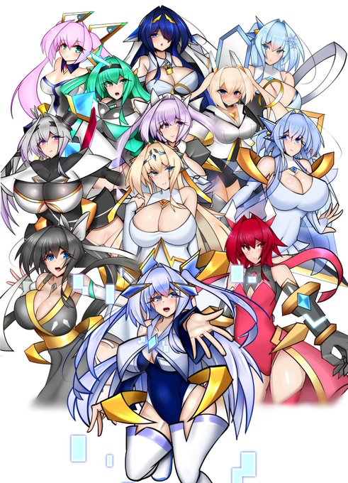 #自作品のお気に入り四天王の画像を貼る_見た人もやる私といえばやっぱりましろちゃんとフォームチェンジの数の暴力かな… 