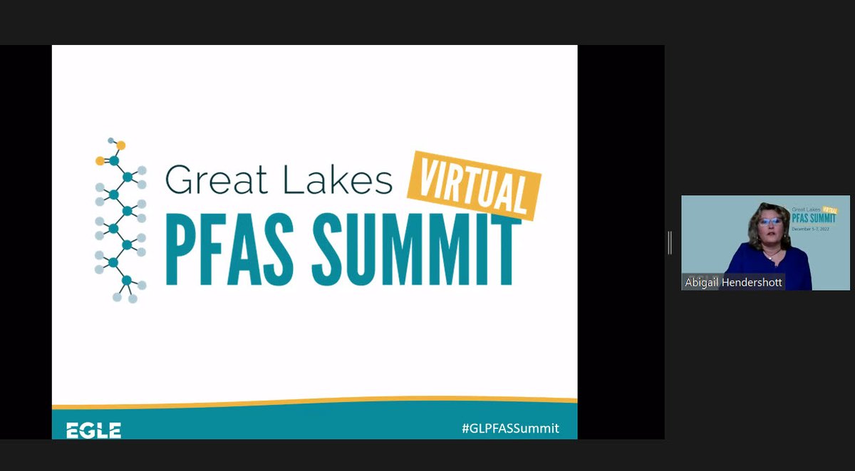 MichiganEGLE's tweet photo. MPART Executive Director Abigail Hendershott kicks off the #GLPFASSummit sharing on Michigan’s response to #PFAS contamination challenges across the state, and stressing the importance of collaboration.
https://t.co/12mhVDtiQu https://t.co/H59zz2i2OH