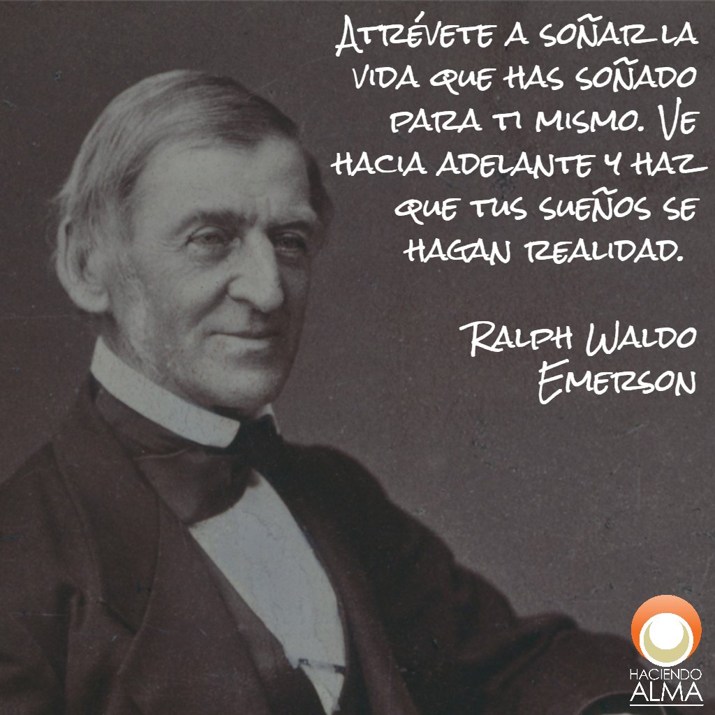 haciendoalma's tweet photo. Atrévete a soñar la vida que has soñado para ti mismo. Ve hacia adelante y haz que tus sueños se hagan realidad.
Ralph Waldo Emerson
#FrasedelDia #FrasesdeAlma #Psicoterapia #TerapiaOnline #AquiyAhora #DondeEstes #TrabajemosenTi #PresenteenelPresente https://t.co/EtQA6wLQtE