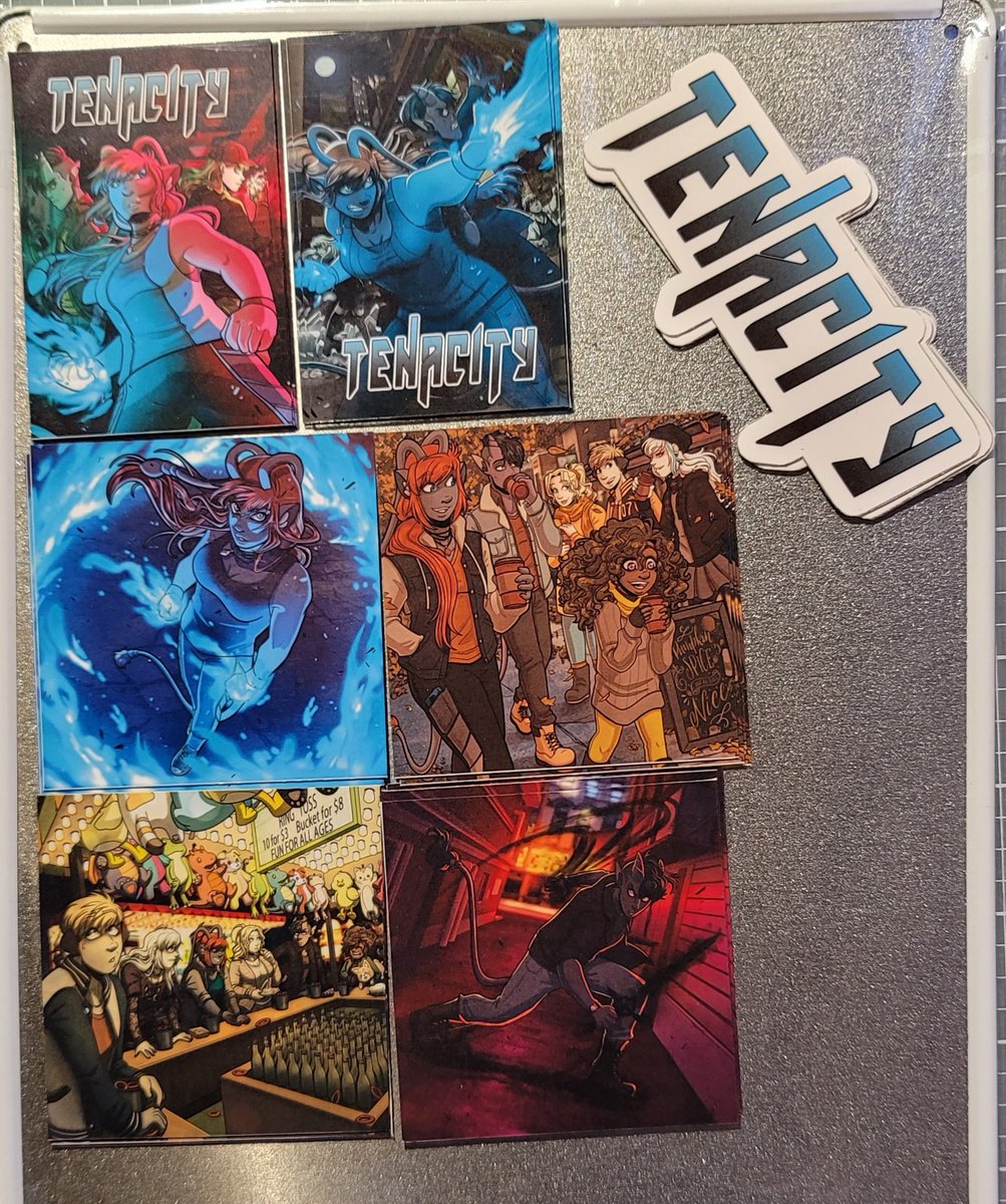 TENACITY_COMIC's tweet photo. Working on making some magnets! (Patrons will get first dibs on these in January!) π
#comicmerch #magnets #artistmerch #comic #webcomic #tenacity #tenacitycomic #tenacitywebcomic https://t.co/aM9NaQlIcD