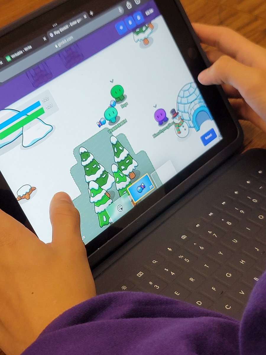 Gimkit on Twitter "RT angelmboucher In the middle of playing Fishtopia, we got a blizzard and