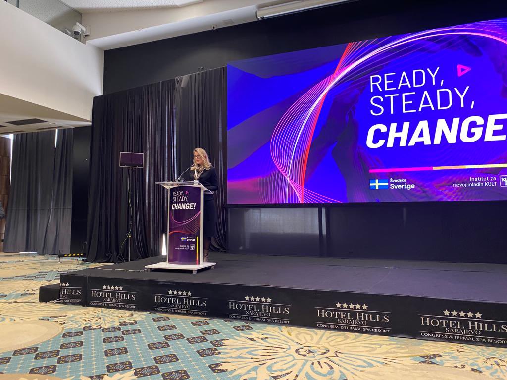 Inspiring youth leaders, youth political leaders &amp; youth officers from all of 🇧🇦 participating in “Ready, Steady, CHANGE" programme, implemented by <a href="/InstitutKULT/">Institut KULT</a> financed by 🇸🇪 for youth empowerment &amp; inclusion in shaping the future. 

#InternationalVolunteerDay #SwedeninBiH #BiH