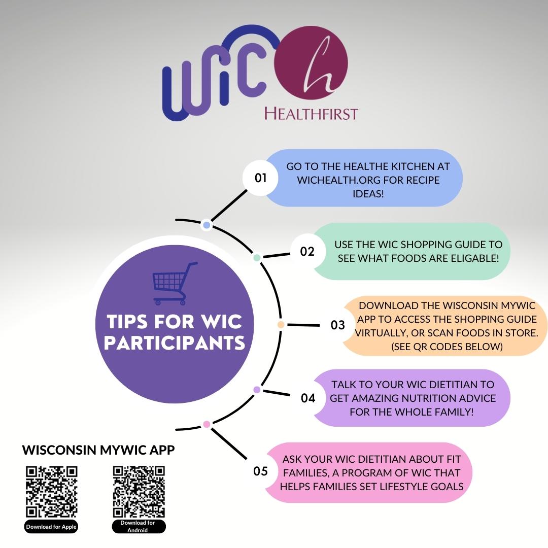 WIC participants have access to some amazing resources! Here are just a few tips on things you can take advantage of in the WIC program! 

Have questions about WIC, give us a call at: 800-246-5743 

This institution is an equal opportunity provider. 

#WIC #Momstrong
