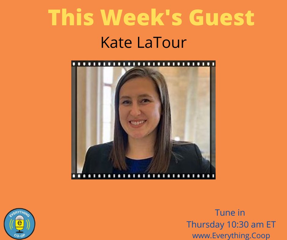 EverythingCoop's tweet photo. This week we focus again on how elections affect #cooperatives. On Thursday at 10:30 AM ET, Vernon will be interviewing @katelatour, Senior Manager for Gov Affairs at @cobank. The two will be discussing how the Mid-term Election results might impact the cooperative landscape. https://t.co/uVbI7CuioD