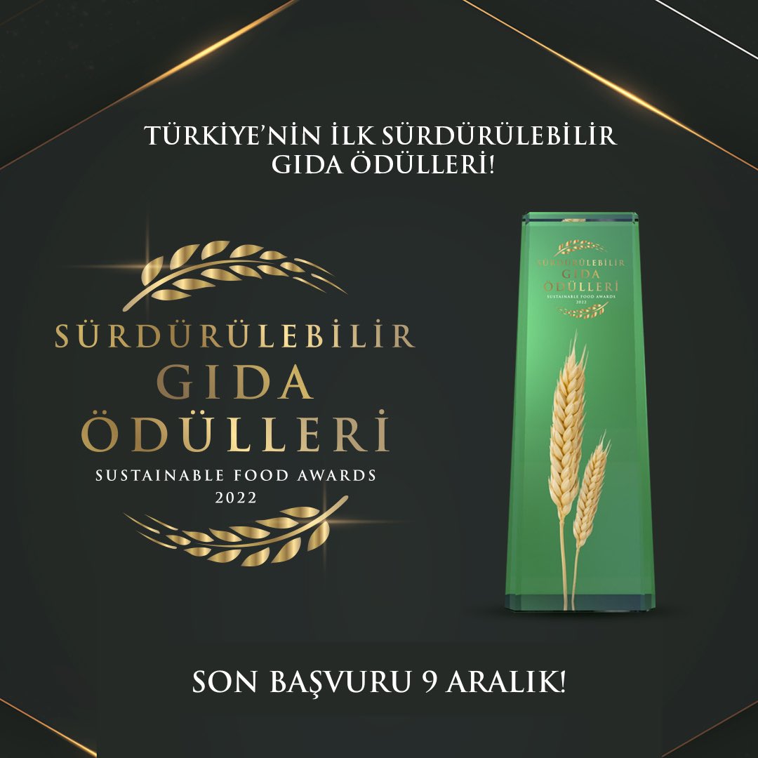 Türkiye’nin ilk Sürdürülebilir Gıda Ödülleri🍀