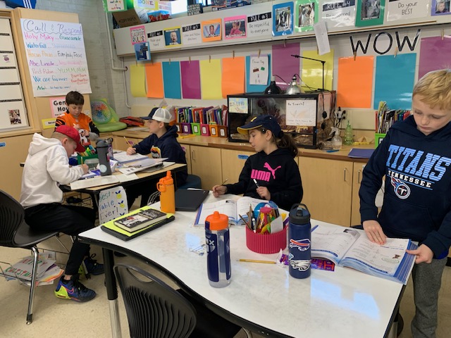 Our 4th grade mathematicians on hat day! #wal109 #waldenway #109way