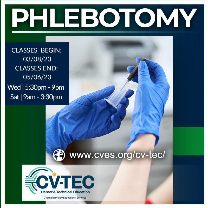 CVESBOCES's tweet photo. Here's what's coming @ CV-TEC!!!

PHLEBOTOMY

Classes Begin: 03/08/23

#embraceourwhy 
#medschool
#doctor
#physician
#nurse
#doctorslife
#medicallife
#pharmacy
#medicine
#medical
#medicalstudents
#phlebotomy
#medicalprofessional
#diseaseprevention https://t.co/5ifoxBa7KA
