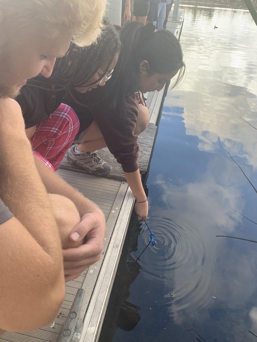 WillJacoway's tweet photo. Released our #TroutintheClassrom today at lake Murray. Next stop mission bay to release our #WhiteSeaBass #WSB thanks @SanDiegoRiver and @HubbsResearch https://t.co/OkT1Nz0WmY