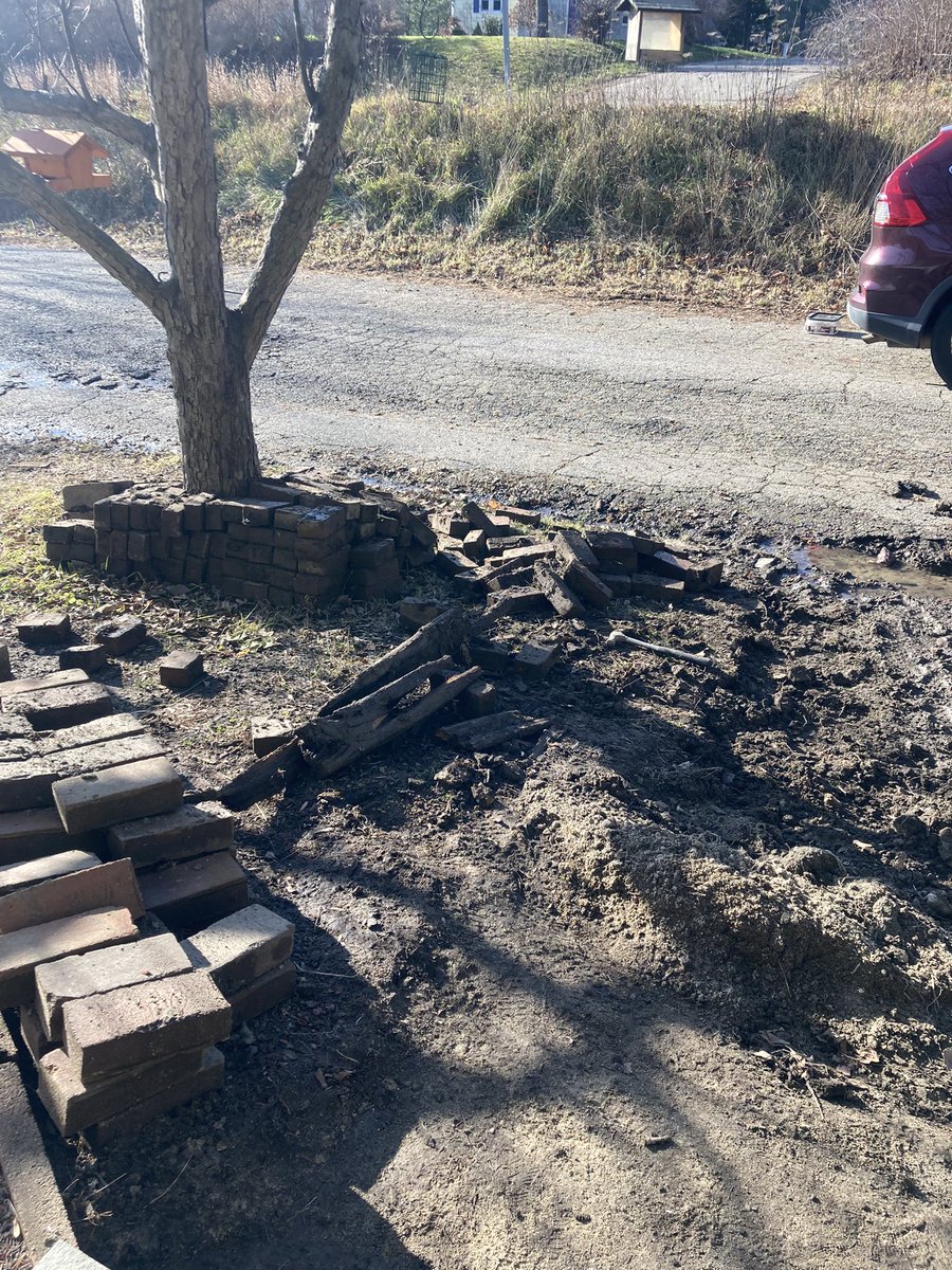 GeurillaGrounds's tweet photo. Working on the walkway at my sisters house, the spirits of the property seem happy with the changes…💟🌳🌎 https://t.co/GG4w9SCk9i