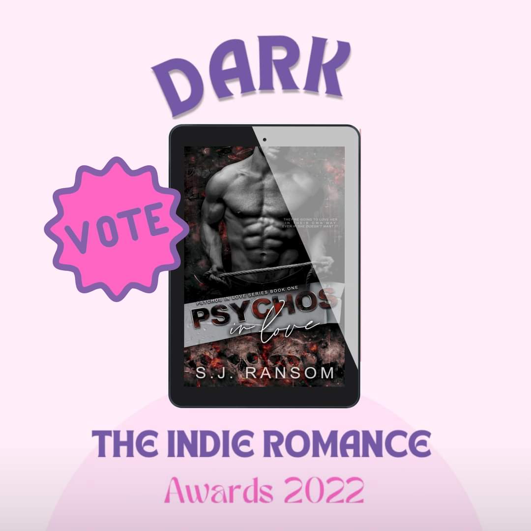 Indie Romance Awards 2022

Psychos in Love has made it to the top 20!! 

To vote click here... indieromanceawards.com/dark-opening

Psychos in Love- book 1: books2read.com/PsychosInLove

#stockholm #steamyreads #darkromance #tabooromance