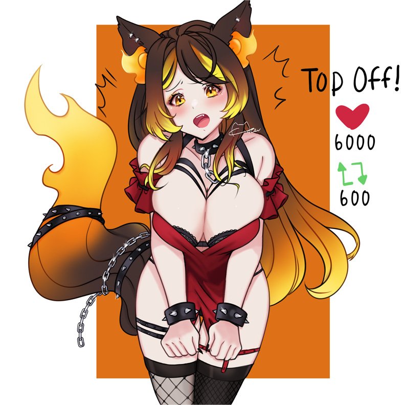 SinderVTuber's tweet photo. I- I didn't expect you to hit the first goal so fast! 😳 https://t.co/dte6SoSvZt