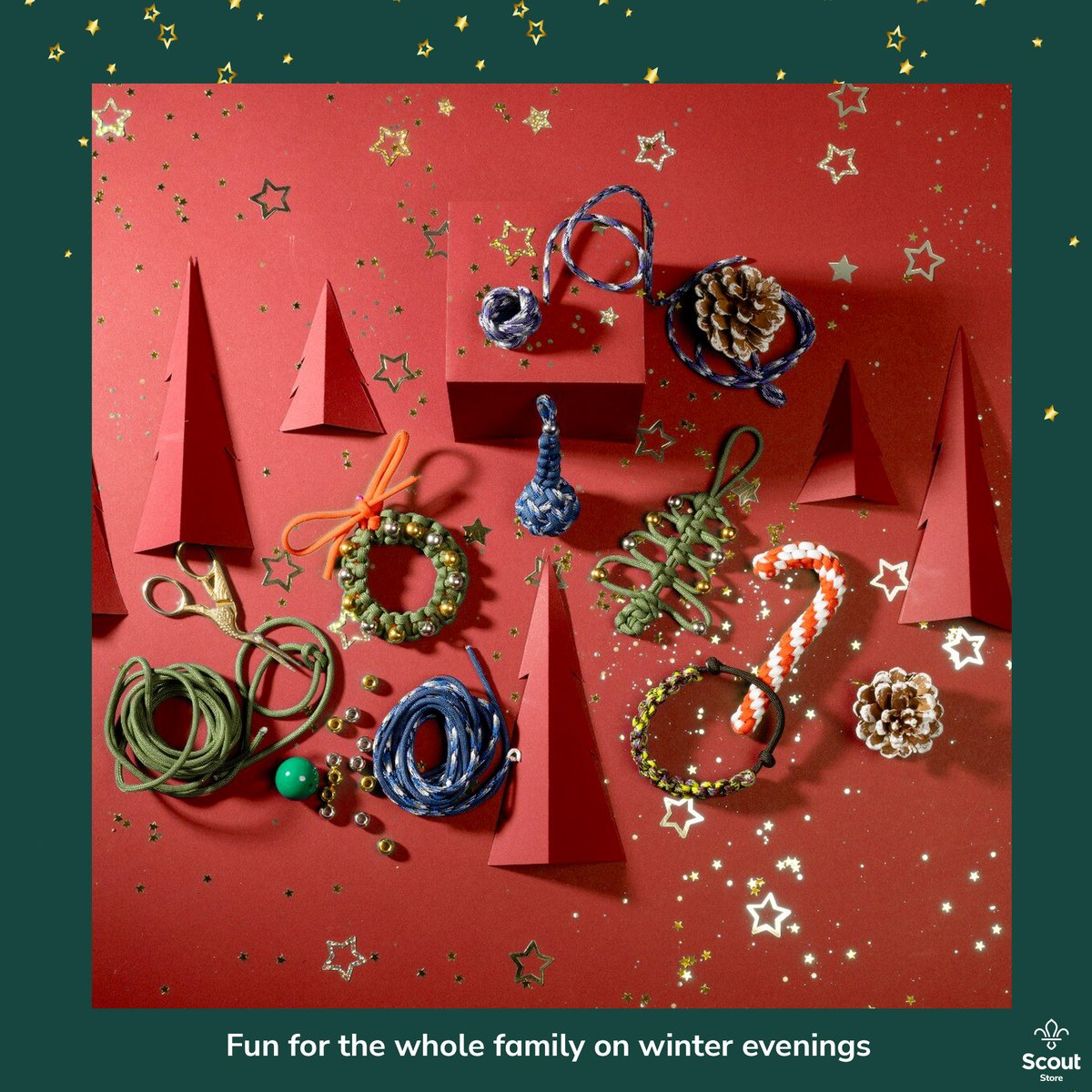 scoutstore1917's tweet photo. A Thread 🧵
5 reasons the #paracords DIY kits are a winter #musthave :
1️⃣ they're cheap &amp; cheerful (only £2)
2️⃣ they're delightful for all the family and #knot-tying abilities
3️⃣ they're the perfect activity to do sitting in rainy days, around the table or in front of the fire 🔥 https://t.co/iwyvPizR6j