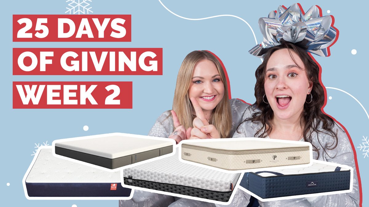 It's week two of 25 Days of Giving!🎉🎁

This week the giveaways continue, and we'll start announcing winners. Head over to our homepage to enter today's giveaway and see which ones are still live: sleepopolis.com/25-days-of-giv… 
-
#giveaway #mattress #sleep #sleepheath