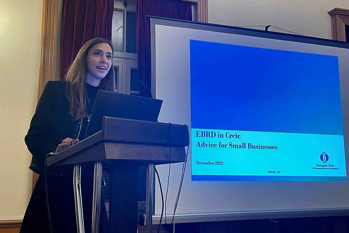 We organised a workshop together with the Exporters’ Association of Crete to discuss cooperation opportunities with SMEs in Greece. 

We also had the opportunity to present an EBRD internationalisation project &amp; learn more about exports to the US market.

Supported by Greece.