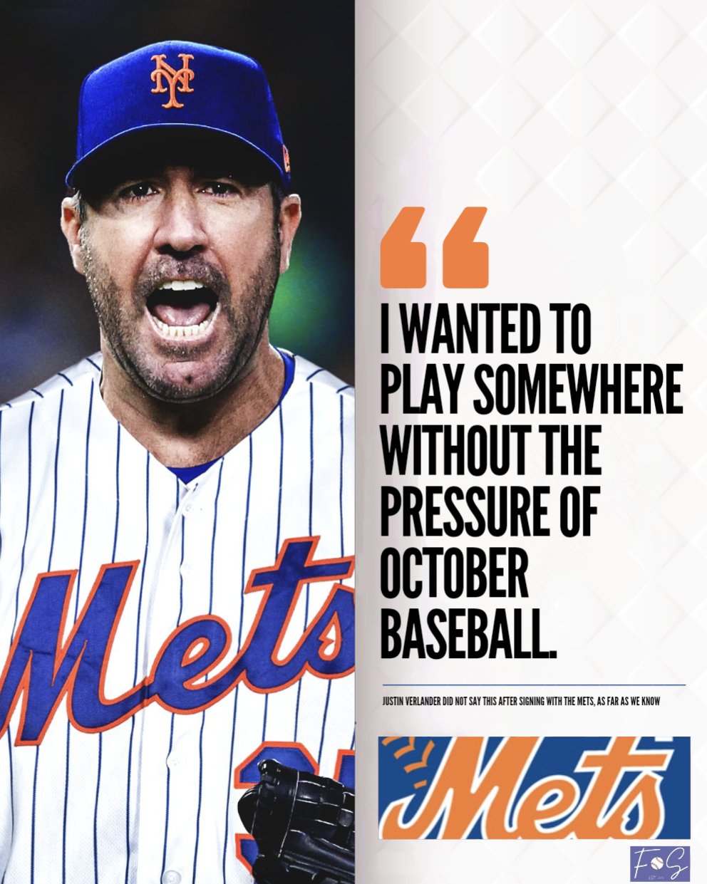 FAX Sports: MLB on X: Justin Verlander on why he chose the Mets:   / X