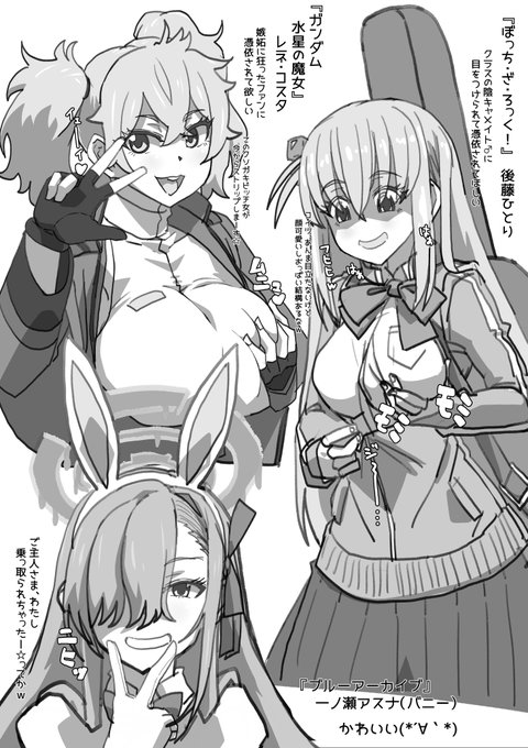 最近気に入ってるキャラ落書き絵でお茶を濁すマン(*'∀`*) 