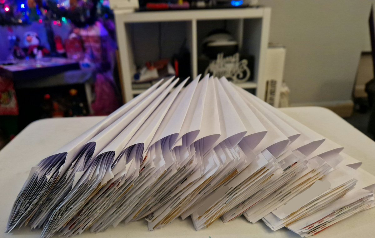 That's a LOT of Secret Santa labels ready to go on presents for some lovely <a href="/KPSFeed/">Knavesmire Primary</a> families and friends! I must say, the kids of KPS have some fantastically named pets 😂😂😂 #onionthecat #caitlyntheguineapig #kevinthedog