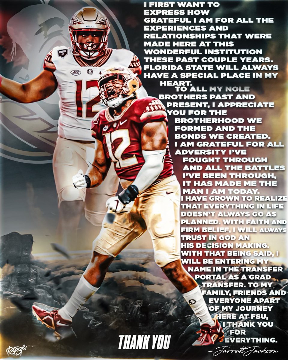 Jsavagee_5's tweet image. Thank you FSU, all love 💯