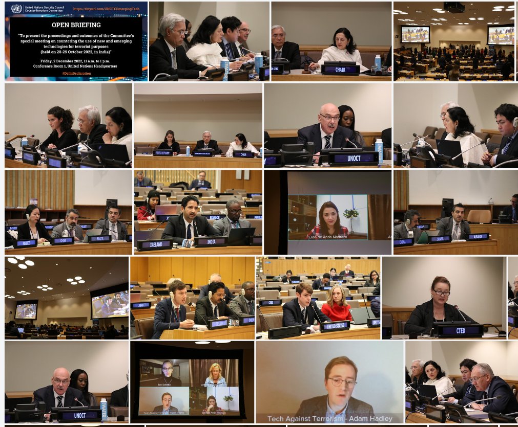 UN_CTED's tweet photo. 📢#ICYMI
➡️#CTCOpeningBriefing on #UNCTCEmergingTech
📰 Read our news story here: https://t.co/rGYRO3dGyw https://t.co/QaSzSVYyPI