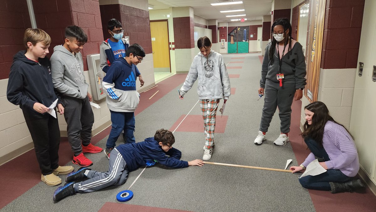 #3 of 4:  statistics
Flying paper airplanes to practice gathering meaningful data (length of flights) to eventually analyze.  Even Mr. Kramer loves to get involved!
<a href="/kramer_MOMS/">James Kramer</a> 
<a href="/mtolivemiddle/">Mt. Olive Middle School</a>