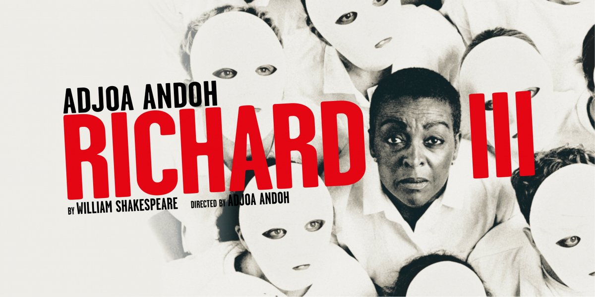 Richard III 6 Apr to 22 Apr 2023 📍PLAYHOUSE Following her critically-acclaimed production of Richard II at Shakespeare’s Globe, @andoh_adjoa returns to the stage to direct and star as Shakespeare’s iconic antihero, Richard III. Book your tickets 👉 everymanplayhouse.com/whats-on/richa…