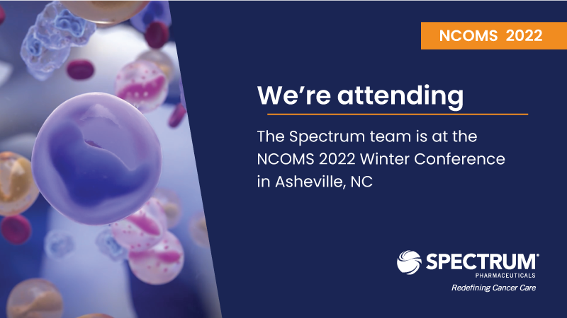 If you are in Asheville this week for the North Carolina Oncology Management Services (NCOMS) Winter Conference, come and say hello to the Spectrum Team.  

#NCOMS22    #Conference   #SpectrumTeam   #Hematology    #Oncology