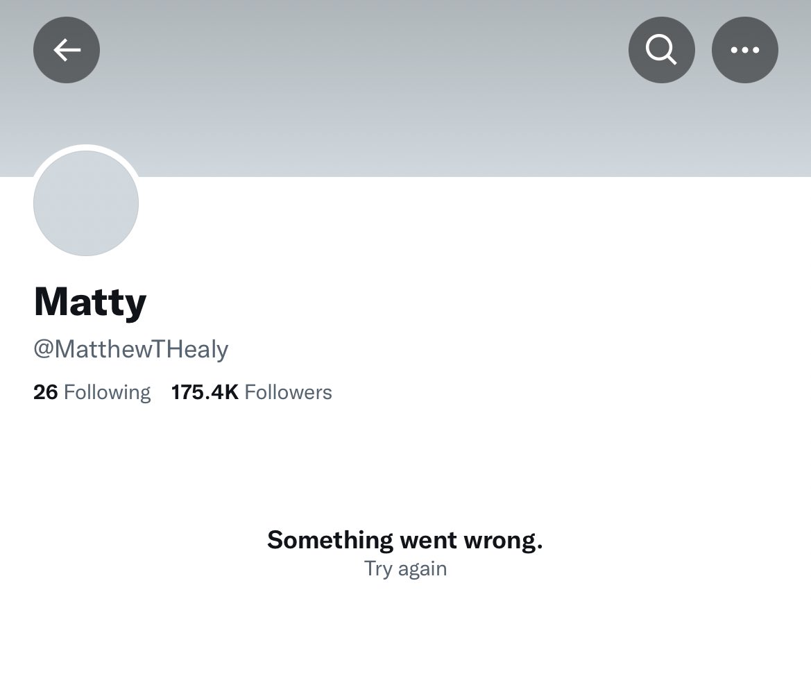 how many days since matty deactivated? (dayswithnomatty) / Twitter