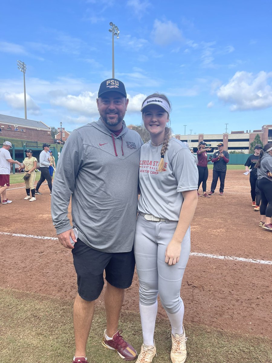 Had a great time at <a href="/FSU_Softball/">Florida State Softball 🥎</a> camp this past weekend!! I learned so much and had an awesome experience!! Thanks to <a href="/Coach_Alameda/">Lonni Alameda</a>, <a href="/FSU_CoachWilson/">Travis Wilson</a>, <a href="/TCam_FSUSB/">Troy Cameron</a>, and players for hosting an such an amazing camp!! <a href="/Bombers_Vasquez/">NTX Bombers Gold 18u Vasquez</a>