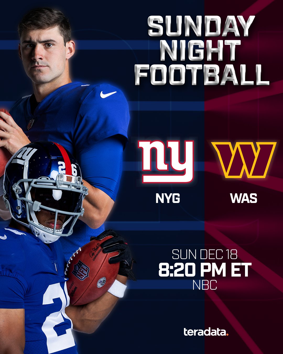 New York Giants on X: 'SUNDAY. NIGHT. FOOTBALL.  / X