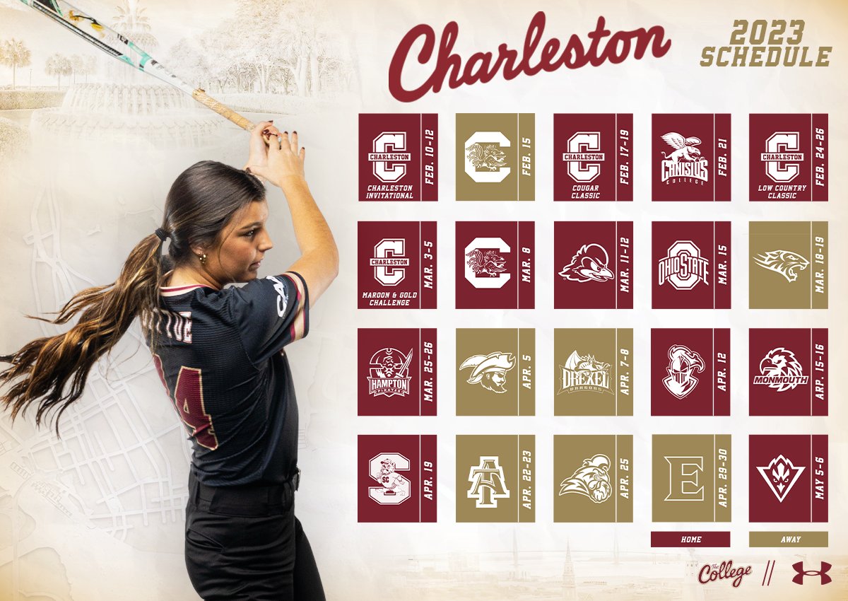 The 2023 schedule is here 🤩

🔗 bit.ly/3VuvNcW 

#TheCollege 🌴🥎