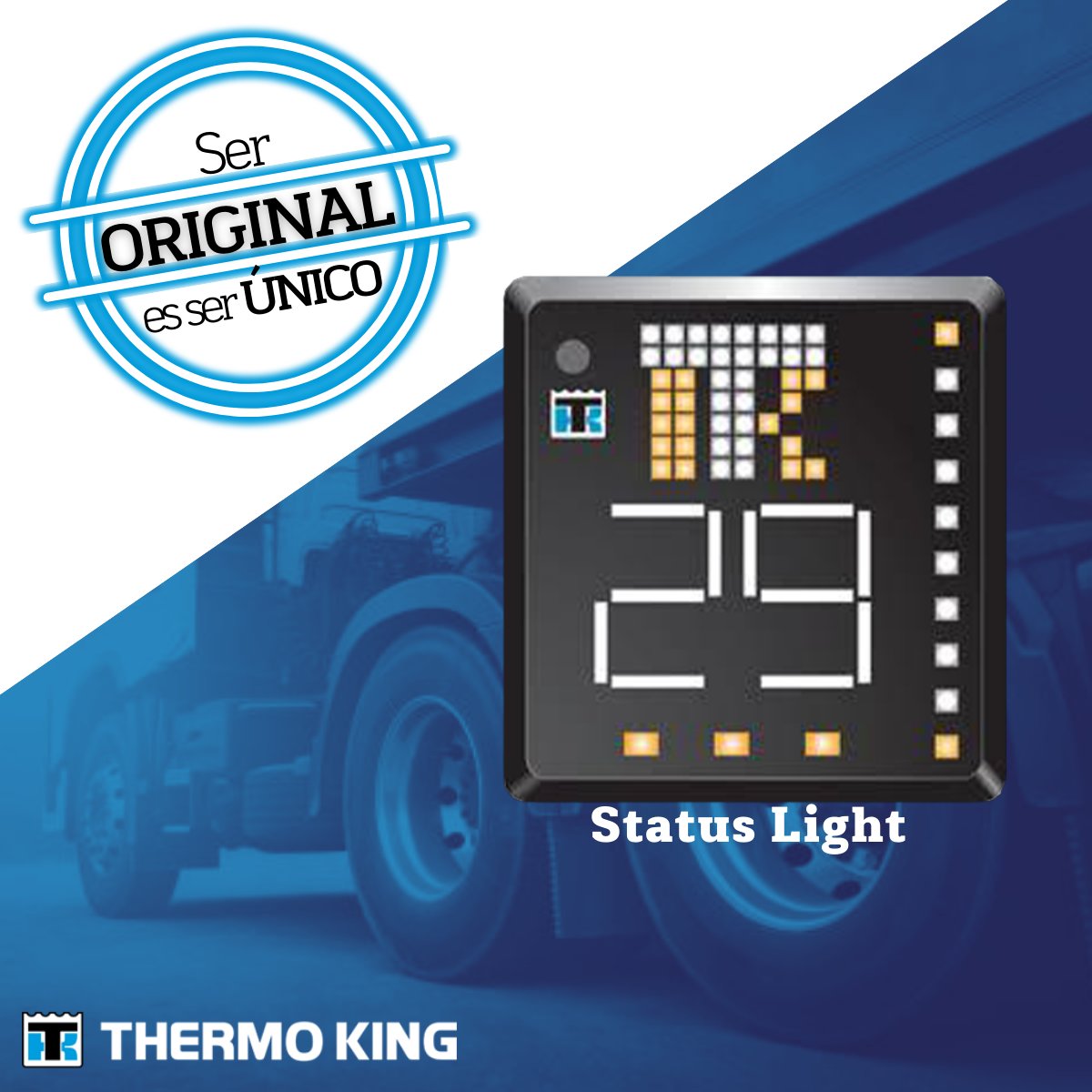 ThermoKingLatam's tweet photo. #StatusLight tiene una pantalla protegida contra la entrada de agua y polvo, por lo que es un gran accesorio necesario para tus unidades. Elige la calidad y confiabilidad de las piezas originales de #ThermoKing #SerOriginalEsSerÚnico #VeConThermoKing https://t.co/W8CVXD3XZT