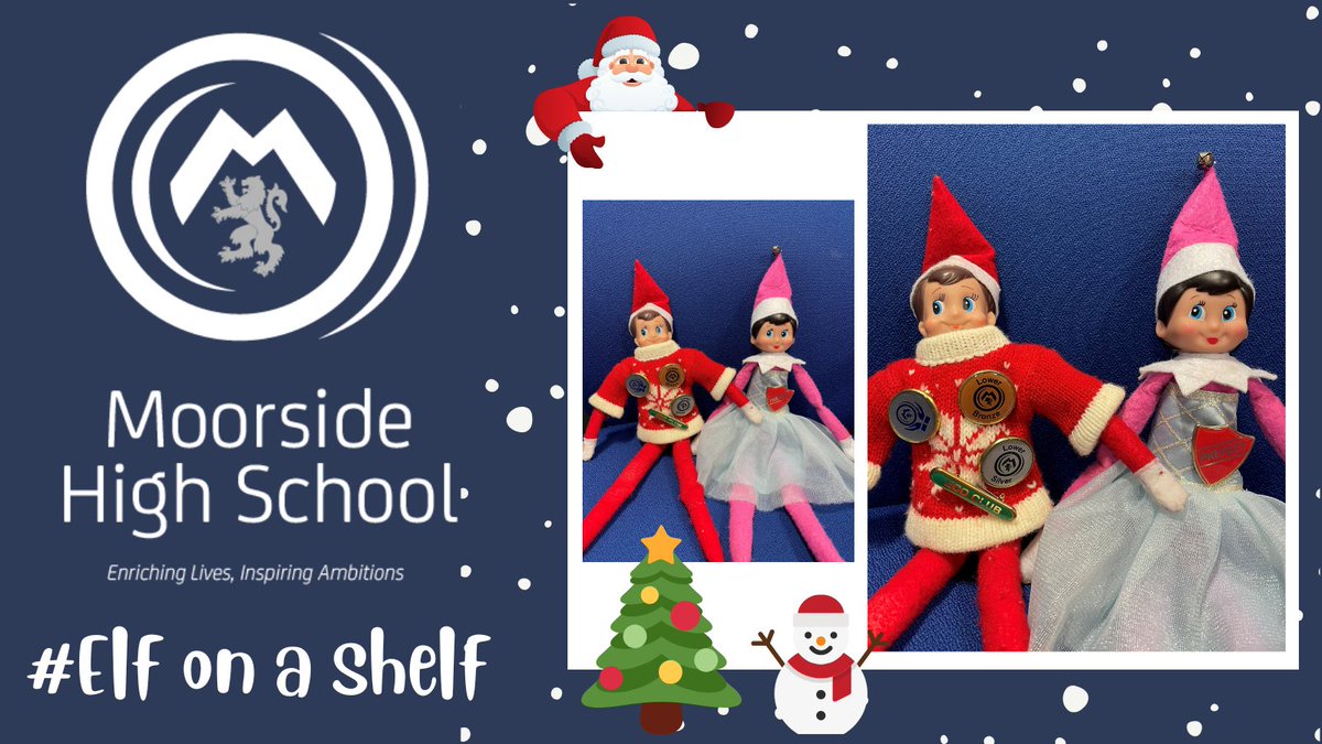 MoorsideHigh's tweet photo. Our elves have been working hard today to get themselves on the Leadership Pathways. Make sure you are getting all your activities signed off, ready for the rewards assemblies at the end of term. #ElfOnAShelf #LeadershipPathways #TeamMoorside @consiliumat #WeCare https://t.co/fVEEy8DPJU