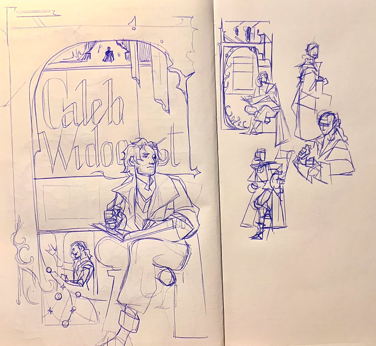 Next up in the codex page series will be Caleb Widogast 🔥 🐈 