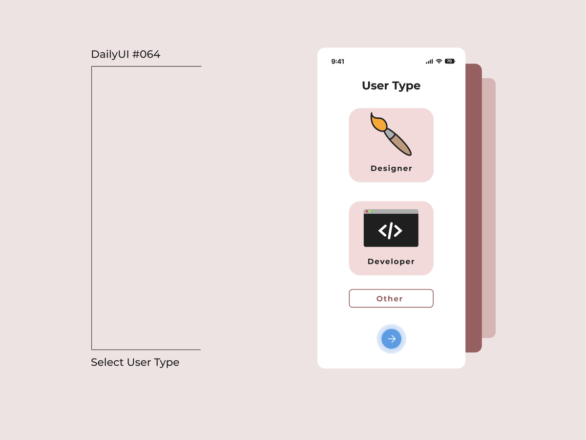 Studio_Shakh's tweet photo. DailyUI #064 Select User Type
User type selection illustrated
#dailyui #day64 #usertype #graphiksdeign https://t.co/Bn8pk5gmbj