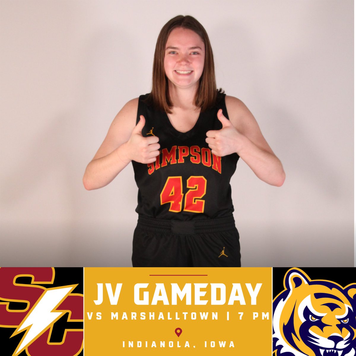 2 thumbs up if your excited for Game Day!!👍🏼👍🏼JV Home opener!! We will see you there

🆚 Marshalltown
🕖 7 p.m.
📍 Indianola, Iowa
🏟 Cowles Fieldhouse
🖥 youtube.com/channel/UC3N1u…